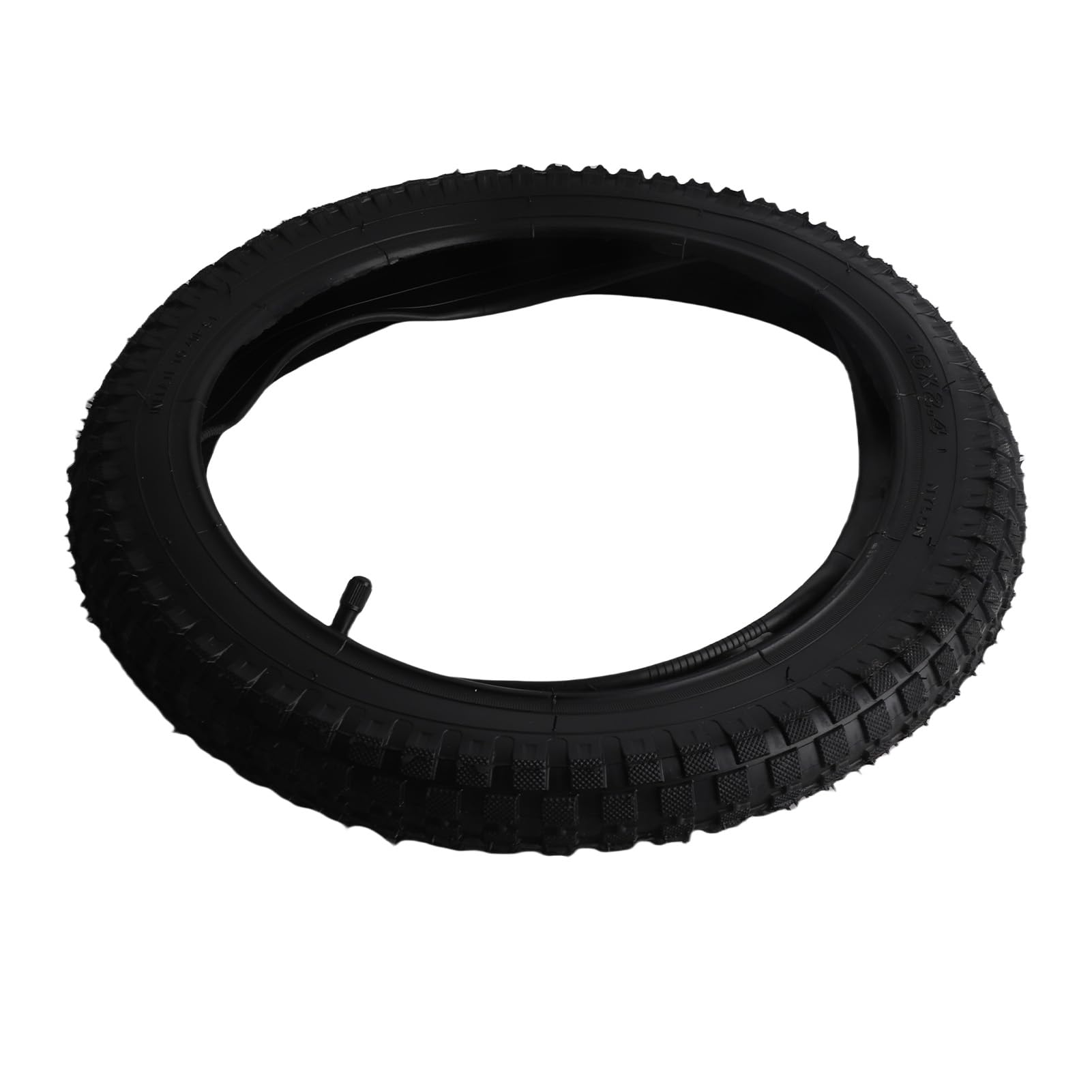 Kids Dirt Bike Tire, Heavy Duty Rubber Anti Slip All Terrain Puncture Proof Children's Off Road Tire 16x2.4 for Trail Adventures Muddy Terrains Backyard Fun Off Road Riding