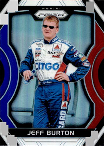 2018 Panini Prizm Red White and Blue Prizm #43 Jeff Burton Citgo/Roush Racing/Ford Racing Card