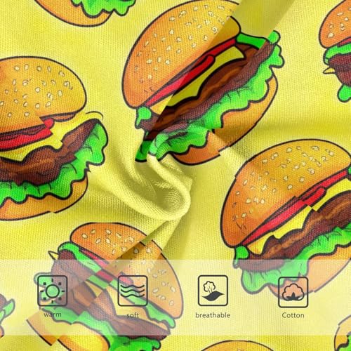 Joisal Cute Cartoon Hamburgers Yellow Little Girl Panties Girls Underwear Toddler Cotton Designer Kids Undies Briefs 2t3
