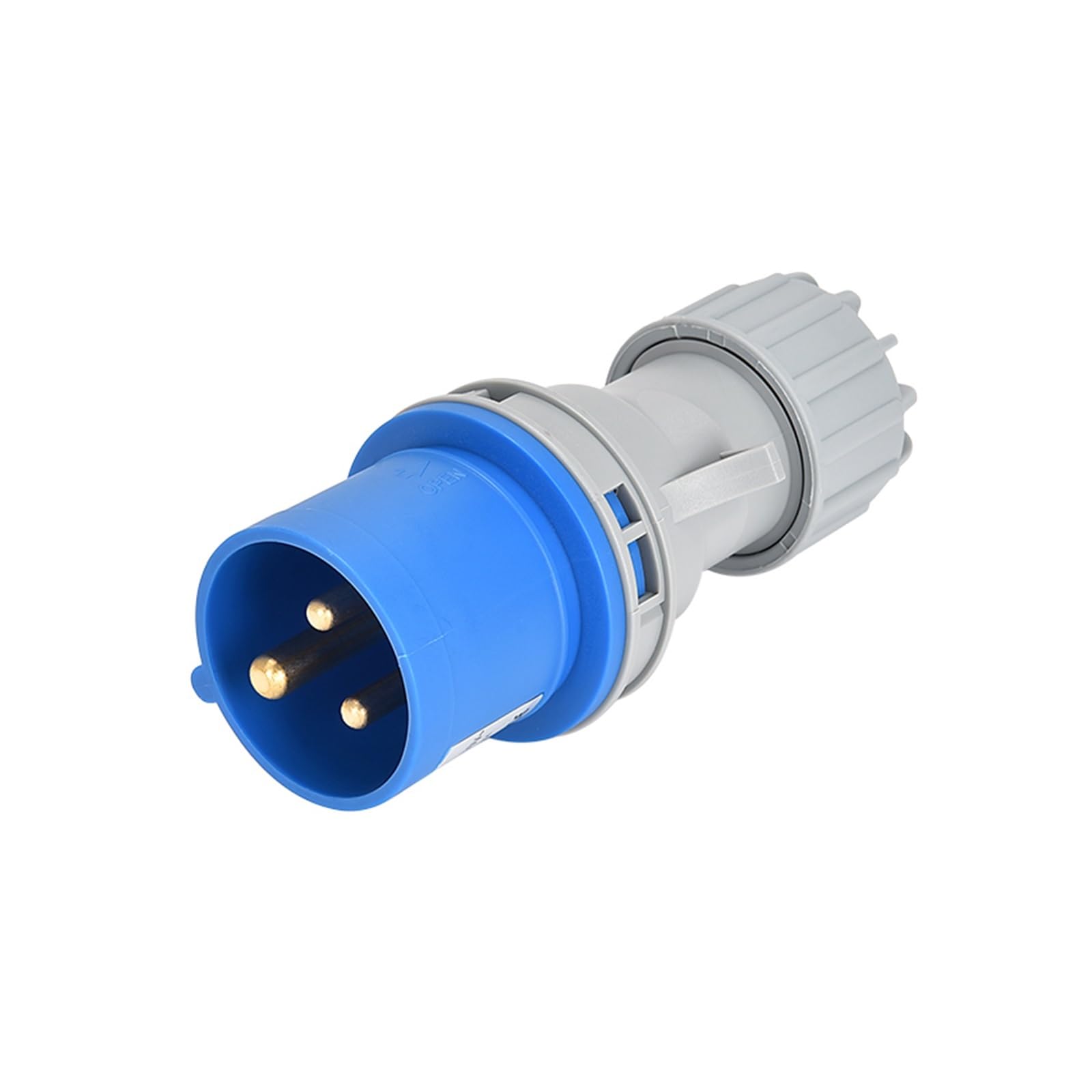 Conector Industrial y de Enchufe Trifásico 3 núcleos 4P5 Orificio 16A/32A Impermeable No a Prueba explosiones IP44(4P32A IP44 Dark Straight Seat GP)