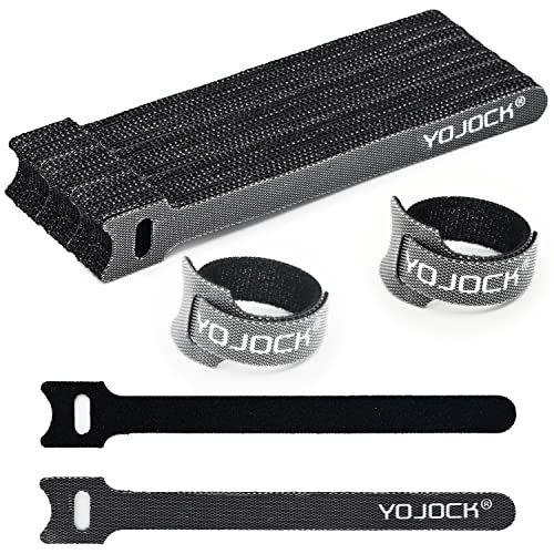 YOJOCK ケーブル結束バンド 収納バンド 15cm ブラック 50本入