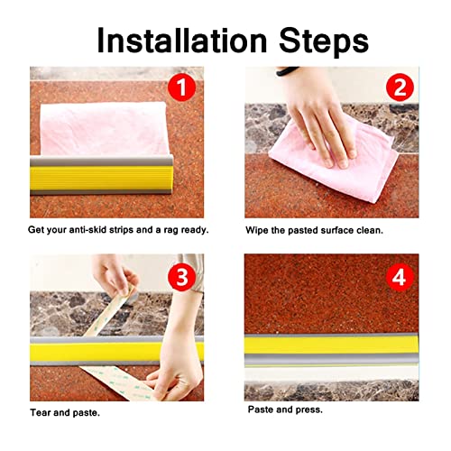Profilé d'escalier autocollant antidérapant anti-glissade