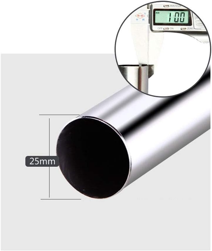 304ステンレススチールパンチフリーシャワーカーテンロッド、ノンストレッチストレートロッドタイプバスルームポール、カーテンロッド、ポ