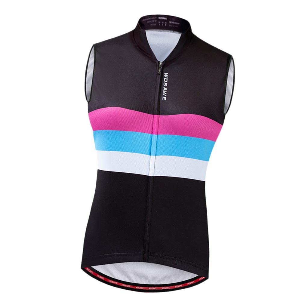 BNF Cycling Vest Jersey Women Sleeveless Breathable Reflective Tops Black S | 1 Piece Women Riding Vest