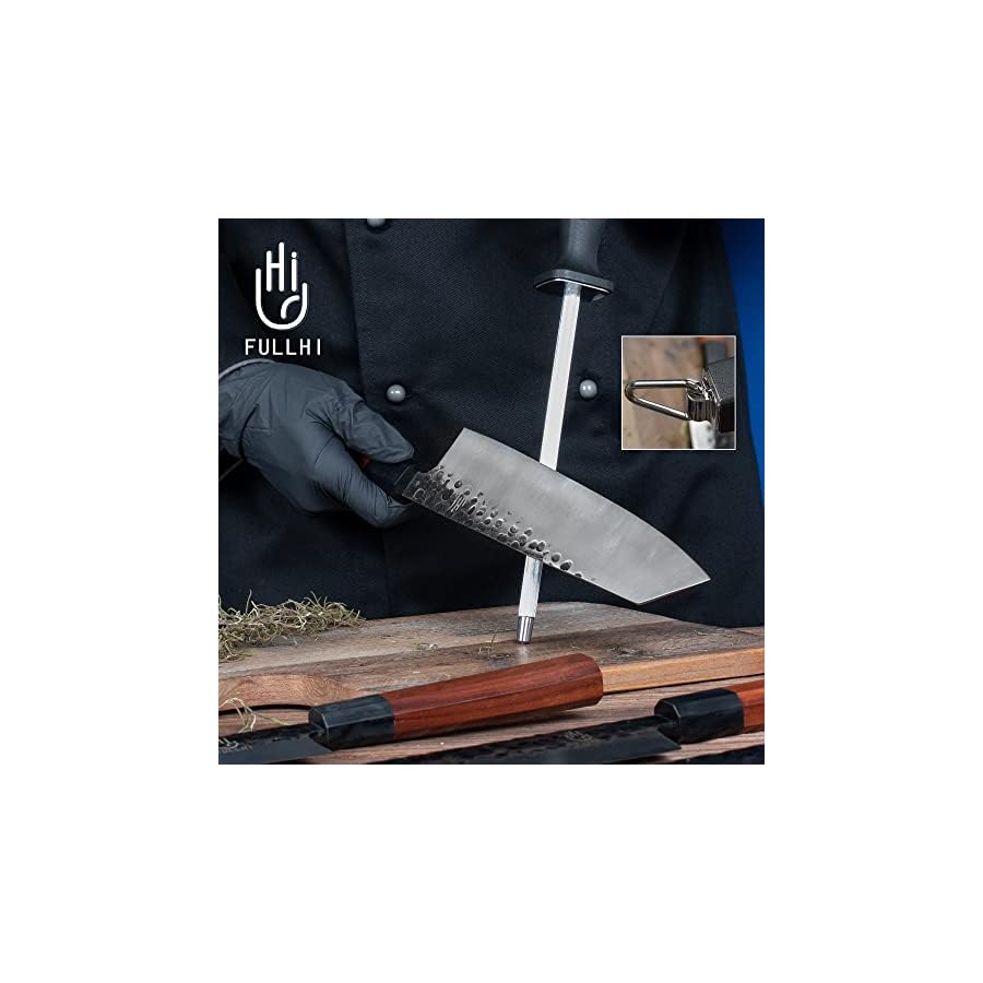 FULLHI-18pcs-Japanese-Gyuto-Chef-Knife-set-Professional-Hand-Forged-Kitchen-Chef-Knife-3-Layers-9CR18MOV-High-Carbon-Meat-Sushi-Knife-Rosewood-Handle-with-knife-bag FULLHI 18pcs Japanese Gyuto Chef Knife set Professional Hand Forged Kitchen Chef Knife, 3 Layers 9CR18MOV High Carbon Meat Sushi Knife Rosewood Handle with knife bag