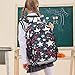 senya School Backpack Kids College Rucksack Travel Bookbag Fashion Back Pack Girls Boys Red White Blue Stars