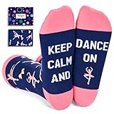 HAPPYPOP Gifts for Dance Lovers Teachers - Ballet Dance Socks for Dancers, Ballerina Gifts