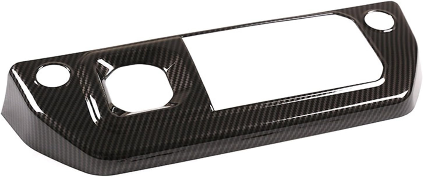 GERRIT Car Accessories Fit for Land Rover Defender 90 110 130 2020-2023 Center Console Gears Air Conditioning Mode Frame Cover Trim Stickers Upholstery Care (Color : Carbon Fiber)