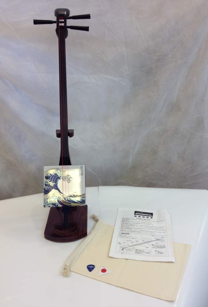 Amazon | かんたん三味線 シャミコ SMK-5861L-BK ブラック 神奈川沖浪