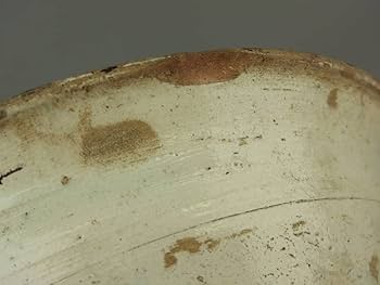 【本物保証❗】イスラム陶器　古代ペルシャ古陶　ラピスラズリ釉　花に格子文様　鉢 Amazon.co.jp: 骨董茶道具古い イスラム陶器 古代ペルシャ花文鉢