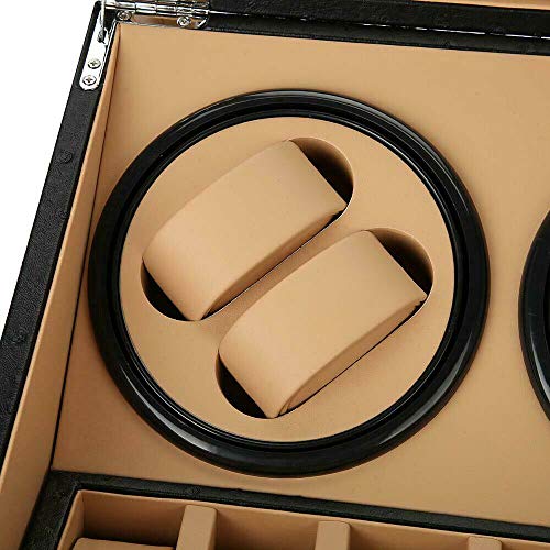 RibasuBB Boîte de remontoir automatique pour montre - 4 + 6 montres - Avec bloc d'alimentation – vue 7