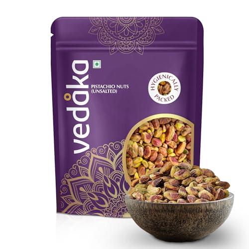 Image of Amazon Brand - Vedaka California Pistachio | 500 g | Unsalted | Without Shell | Boosts Immunity | Convenient Snacking | Nutty Flavour and Pleasant Aroma