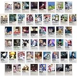 TROOPIC - Lot 50 Pcs Wall Collage Kit, Polaroid Anime Aesthetic Photo Collage, Anime Poster Manga Collage Kit Pour Décoration Chambre, Décoration Murale Pour Décoration de Dortoir pour Fille et Garçon