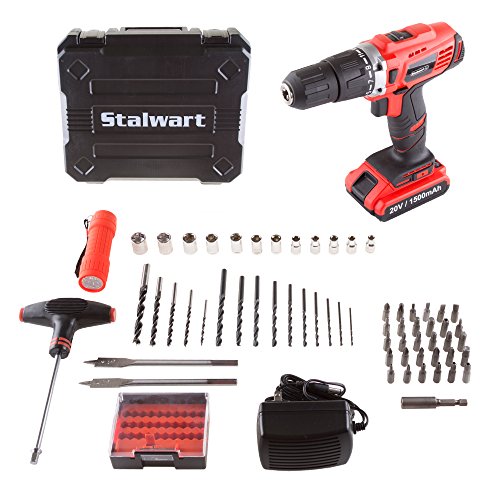 New Arrivals Stalwart 75-PT1005 20V Lithium Ion 62 Pc 2 Speed Hammer Drill & Accessory Kit, Black Friday - 70% OFF Stalwart 75-PT1005 20V Lithium Ion 62 Pc 2 Speed Hammer Drill & Accessory Kit,