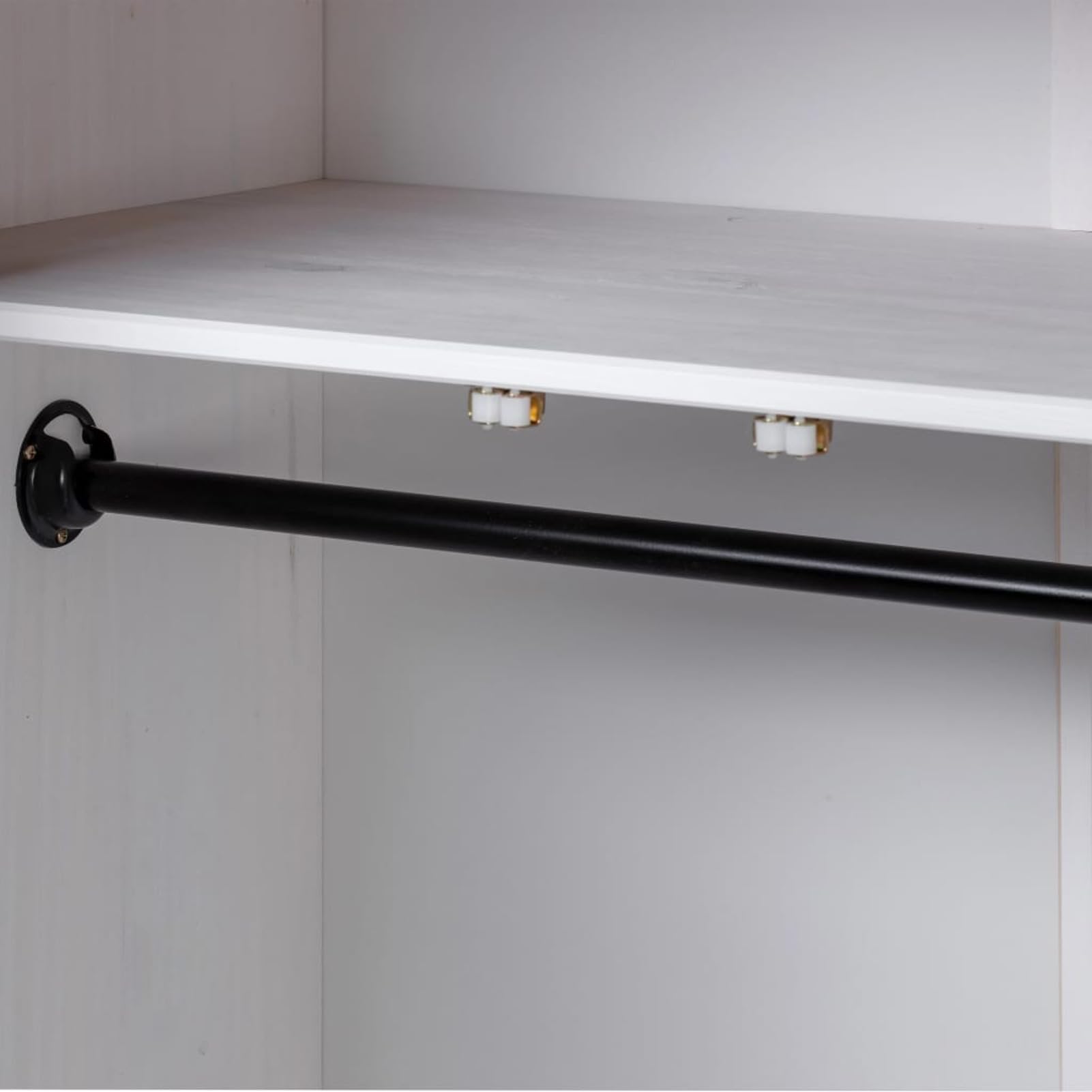 Kleiderschrank 3-Türig Weiß 118×50×171,5 cm KinderkleiderschräNke Wardrobe Bedroom Schrank Schlafzimmer Kleiderschrank Kinderzimmer Kiefer Panama Serie