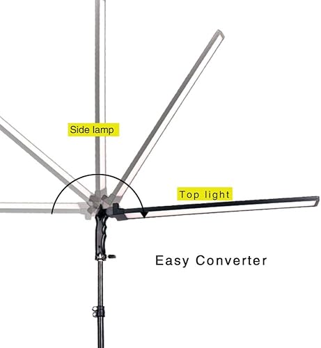 Miniatura 5 de GIJUANRING Luz LED de estudio de iluminación de fotografía, 5600 K, kit de luz de estudio fotográfico regulable con soporte de trípode para retrato