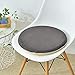Poduszka do siedzenia，Home prosta okrągła poduszka na krzesło do jadalni oddychająca poduszka ogrodowa-A_40cm średnicy，Krzesło do jadalni Booster