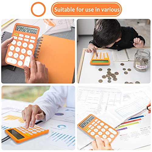 Image of VEWINGL Basic Desktop Calculator, 12 Digit Large Display and Big Buttons | Modern Minimalist Design for School, Office, Home, and Everyday Use