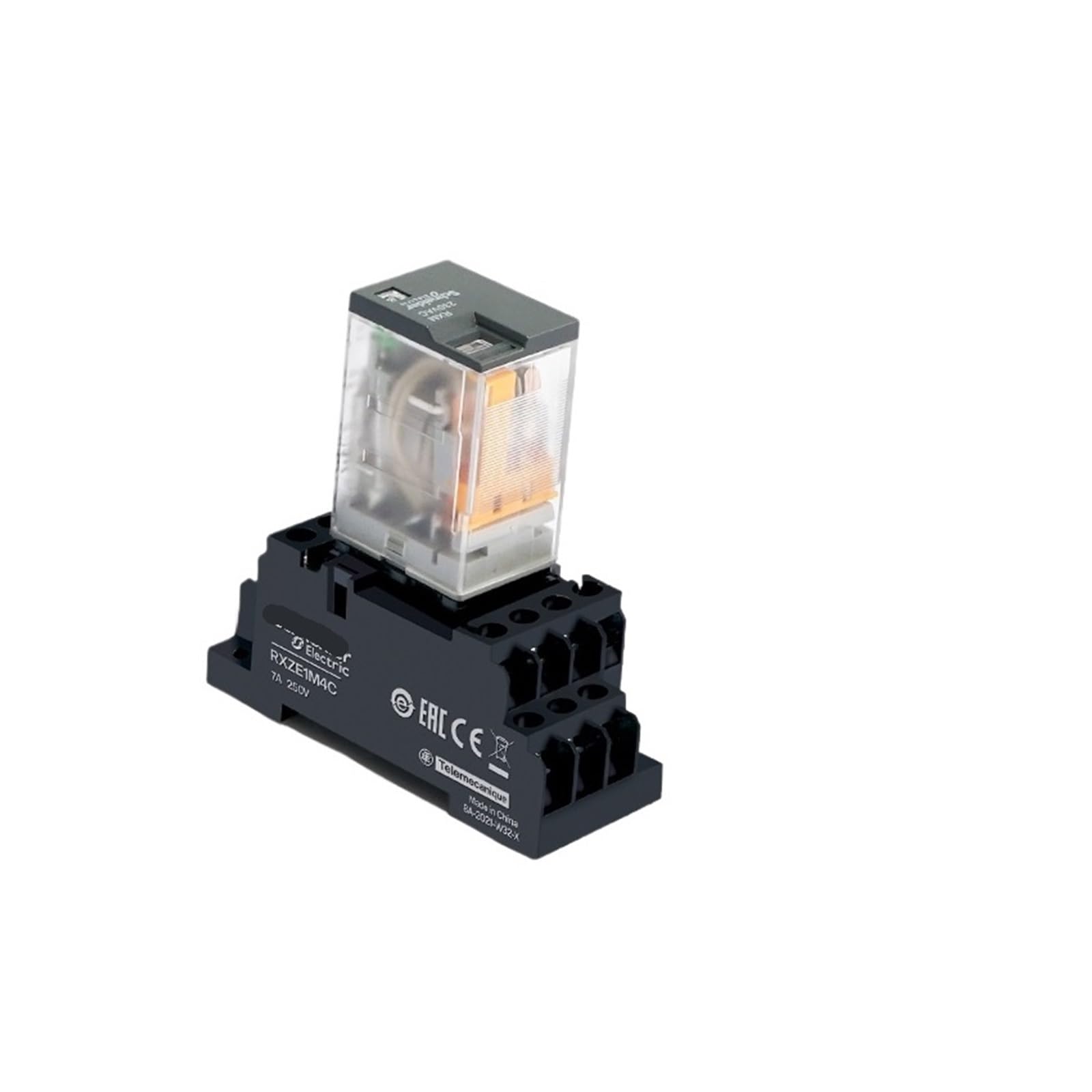 Relais électromécanique RXM2LB2BD 4 contacts inverseurs base JD 2P7 incluse - 3