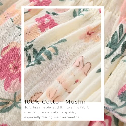 Enfants Chéris Baby Ruffle Bloomers 100% Cotton Muslin Diaper Covers for Girls 6 Months - 3 Years3