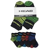 [ヘッド] 靴下 キッズ ソックス くるぶし アンクル スニーカー 18-21cm 6足セット スポーツ アンクル丈 カラーアソート 6足