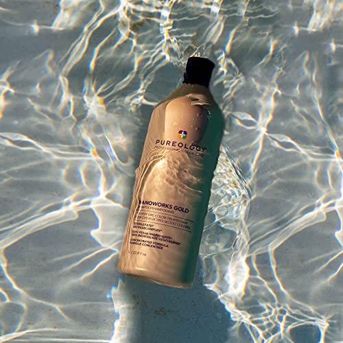 Pureology Nanoworks Gold Shampoo | For Very Dry, Color-Treated Hair | Renews Softness & Shine | Sulfate-Free | Vegan #TOP5