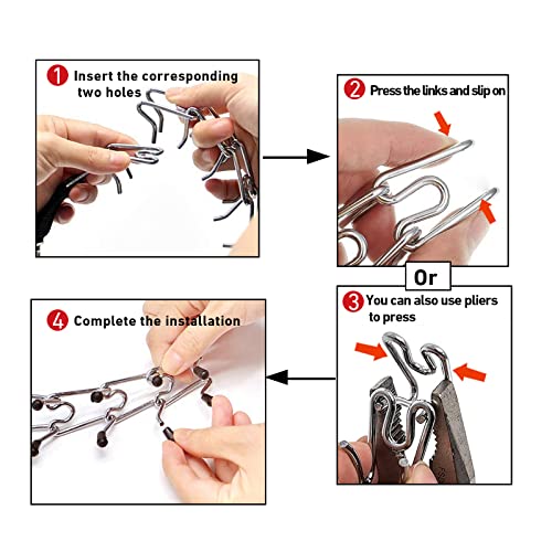 6 Pack Extra Links Prong Collar For Dog- Replacement 3.5Mm Stainless Steel Pinch Collar For Dogs Links Extra Training Collar Links Fit 3.4Mm Thickness Measure #TOP4