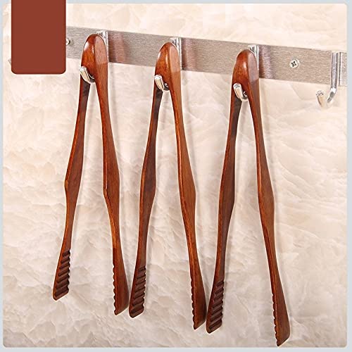 MRKU Pinzas de Cocina de Madera, 1 Pieza, Utensilios de Cocina para Alimentos, Pinzas para Barbacoa, Herramientas de Buffet, Pinzas anticalor para Pan, Pinzas para repostería, Barbacoa