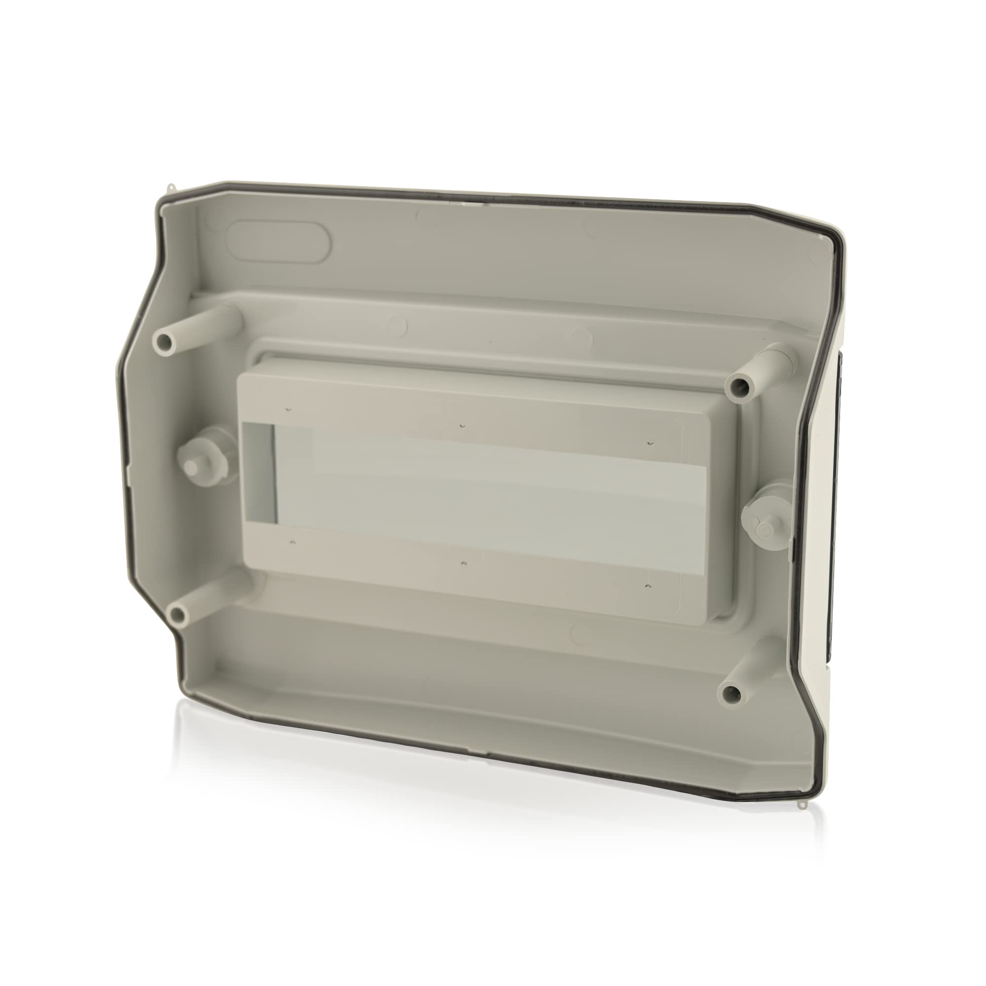 Intratec Caja de Distribución Superficie 1 Fila IP65 – Cuadro Eléctrico para 12 Módulos DIN – Caja de Subdistribución Estanca para Exterior Garaje – 400VAC 1500VDC, 318 x 259 x 144 mm - 5 Pack