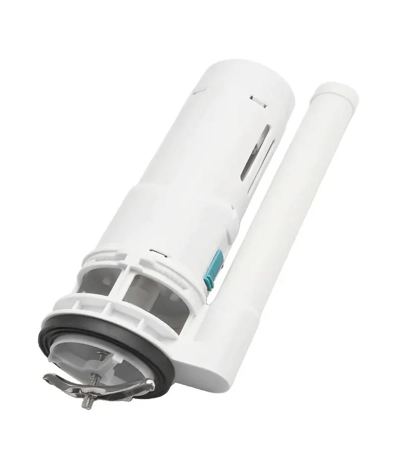 Fluxómetro manual para inodoro Cisternas de inodoro con orificio pasante roscado, válvula de doble descarga con tubo de rebose ajustable
