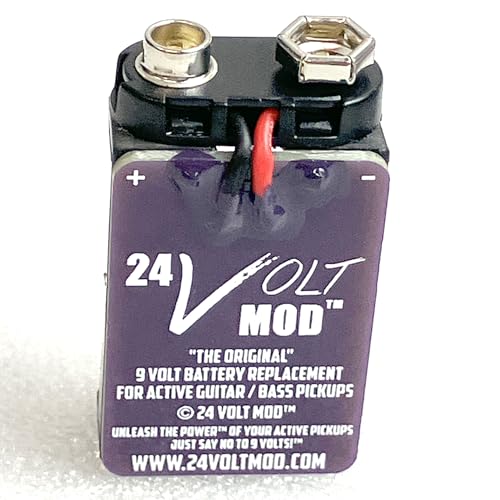 24V Mod Colorized Active Guitar/Bass Battery Pack (Purple)