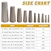 AGOOL Marine Boat Wooden Conical Bungs Plugs Set, 10pcs Marine Tapered Thru Hull Emergency Soft Wood Plugs Drain Plug Boat/Yacht Parts and Accessories