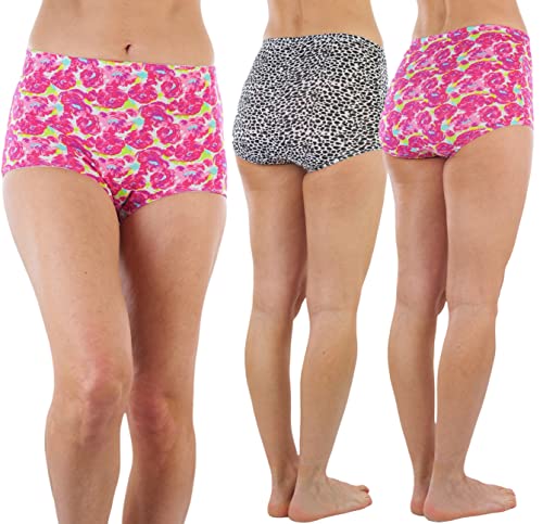 Image of ToBeInStyle Women's Pack of 6 High-Waisted Girdle Brief Tummy Support Everyday Panties