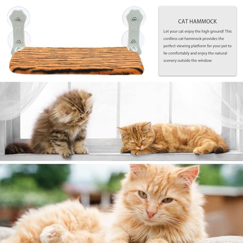 Percha de ventana para gato con soporte plegable para interior 4