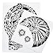 2-Sheet Large Tribal Tattoos - Waterproof Chest & Arm Body Art Temporary Tattoos for Men & Women - Fake Tattoo Stickers