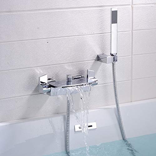 Robinet de baignoire en laiton noir contre le calcaire et les fuites d'eau