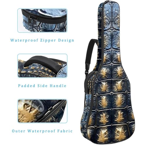 Housse guitare classique crocodile avec bandoulière confort