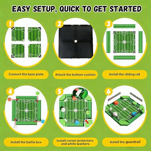 Juego de mesa de futbolín con control remoto interactivo 6