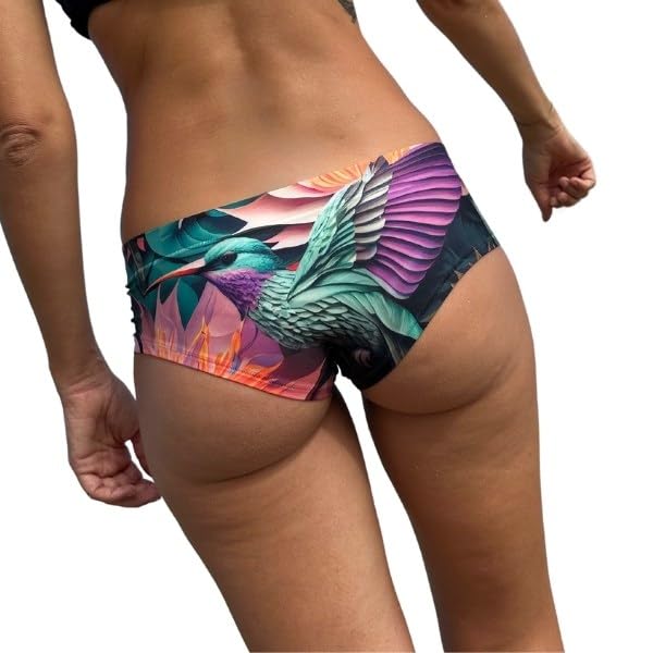 LaJolieFun Monokini - Bañador para mujer 2 en 1, Multicolor - Pandora, 40