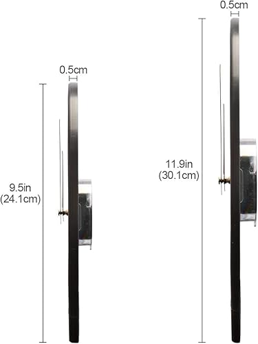 Miniatura 3 de ALAZA Reloj de pared rosa dorado con estampado de leopardo rosa, funciona con pilas, silencioso, sin tictac, para decoración de sala de estar, 12