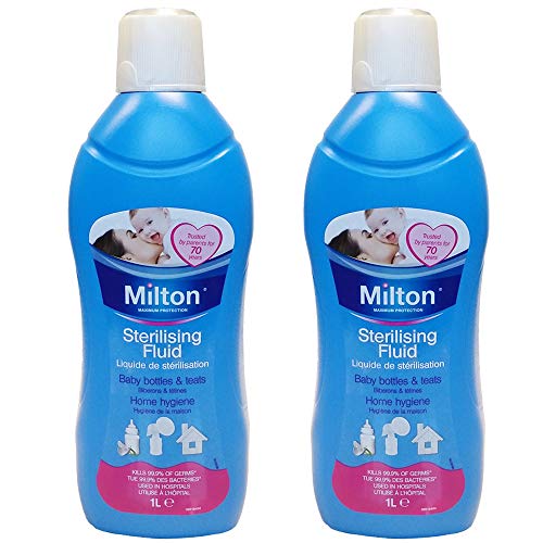 2 x 1Ltr Liquid Home Baby Bottles Cleaner Teats Soothers Pacifier