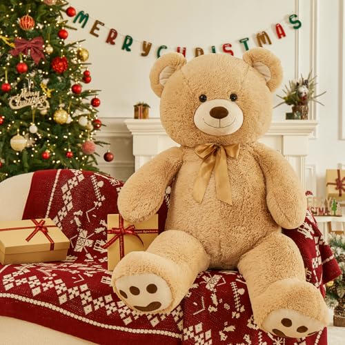 MorisMos XXL Oso de Peluche Gigante, 120cm Albaricoque Osito Peluche Grande Kawaii Suave Oso 1.2m Teddy Bear Regalo para Niños Novia Cumpleaños San Valentín Decoración MorisMos XXL Oso de Peluche Gigante, 120cm Albaricoque Osito Peluche Grande Kawaii Suave Oso 1.2m Teddy Bear Regalo para Niños Novia Cumpleaños San Valentín Decoración