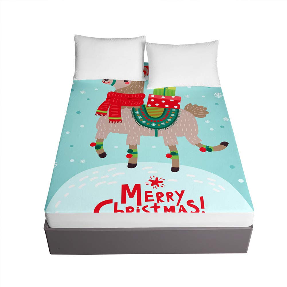 Drap housse Noël pour matelas épais qui ne glisse plus la nuit