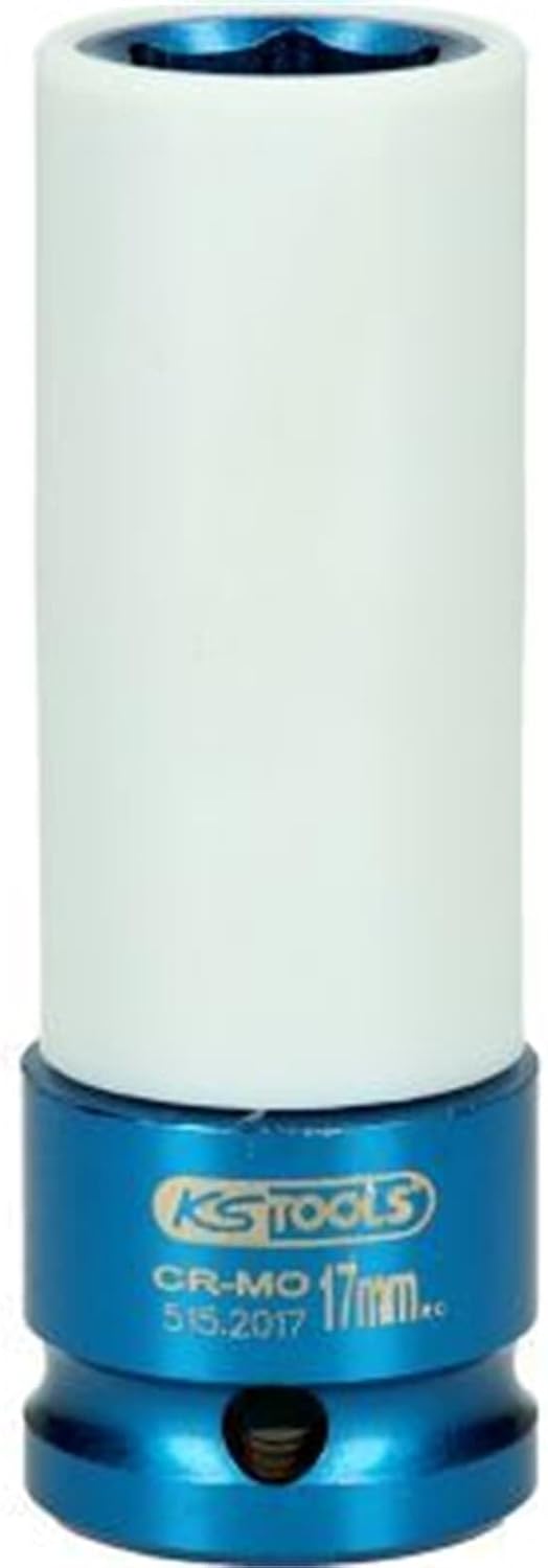 1/2" Aluminium wheel impact socket, deep, 17mm