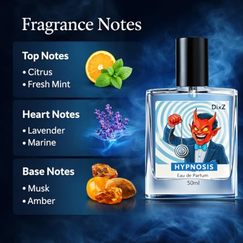Image of DixZ Cupid Hypnosis 50ML Luxury Cologne for Men Pheromne-Infused Original Formula, Cupid Charm Long Lasting Magnet Fragrances Perfume (Pack of 1)
