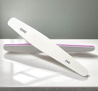 Nail File - Emery Boards for Nails, Nail Files Block 240 Grit Fingernail Files for Women(White)
