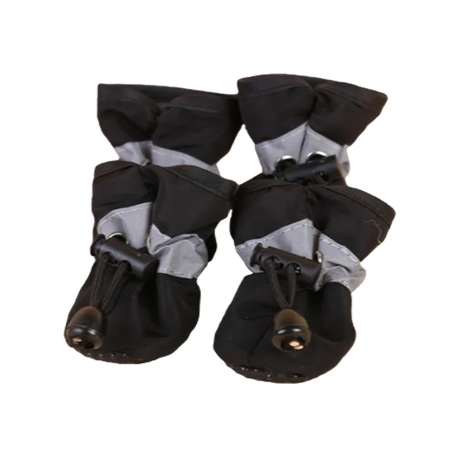 FGJHJTXHSG Dog Shoes 4pcs/set Pet Dog Rain Boots, Footwear for Small Cats Dogs Puppy, Pet Booties Paw Accessories(Black,L)
