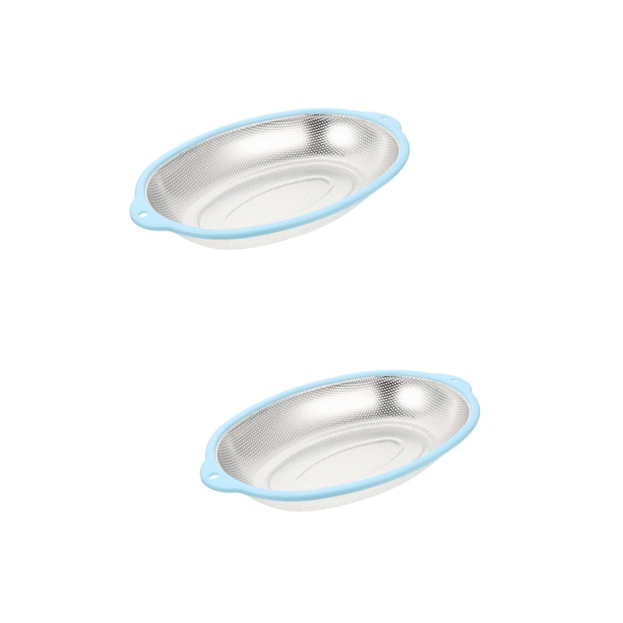 SHOWERORO 2piezas Escurridor De Acero Inoxidable Para Arroz y Verduras Cesta De Drenaje Multifuncional Malla Fina Para Fregadero Para Lavar Arroz y Ensaladas Cocina