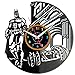 EVEVO Batman Orologio da Muro da Parete Unico Dischi in Vinile Movimento al Quarzo Silenzioso Handmade NeroCreativo Orologio Decorativo da Parete a Muro Mechanical Art Decor Disco in Vinile Batman