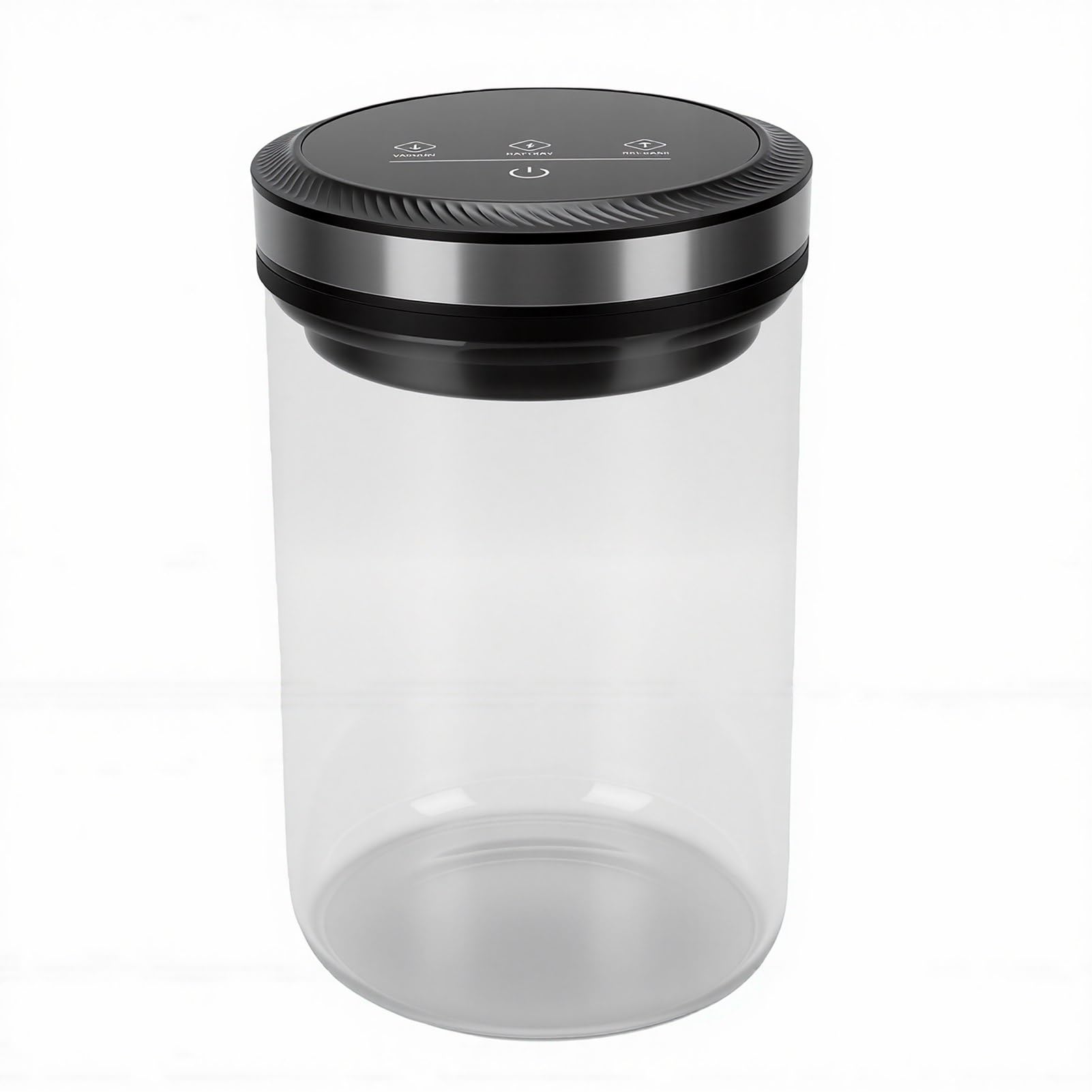 Automatischer Vakuum-Kaffeekanister, Digitaler Bildschirm, Luftdicht Verschlossener Deckel, Glas-Lebensmittelaufbewahrungsbehälter mit Präziser Vakuumzeit für Kaffeebohne